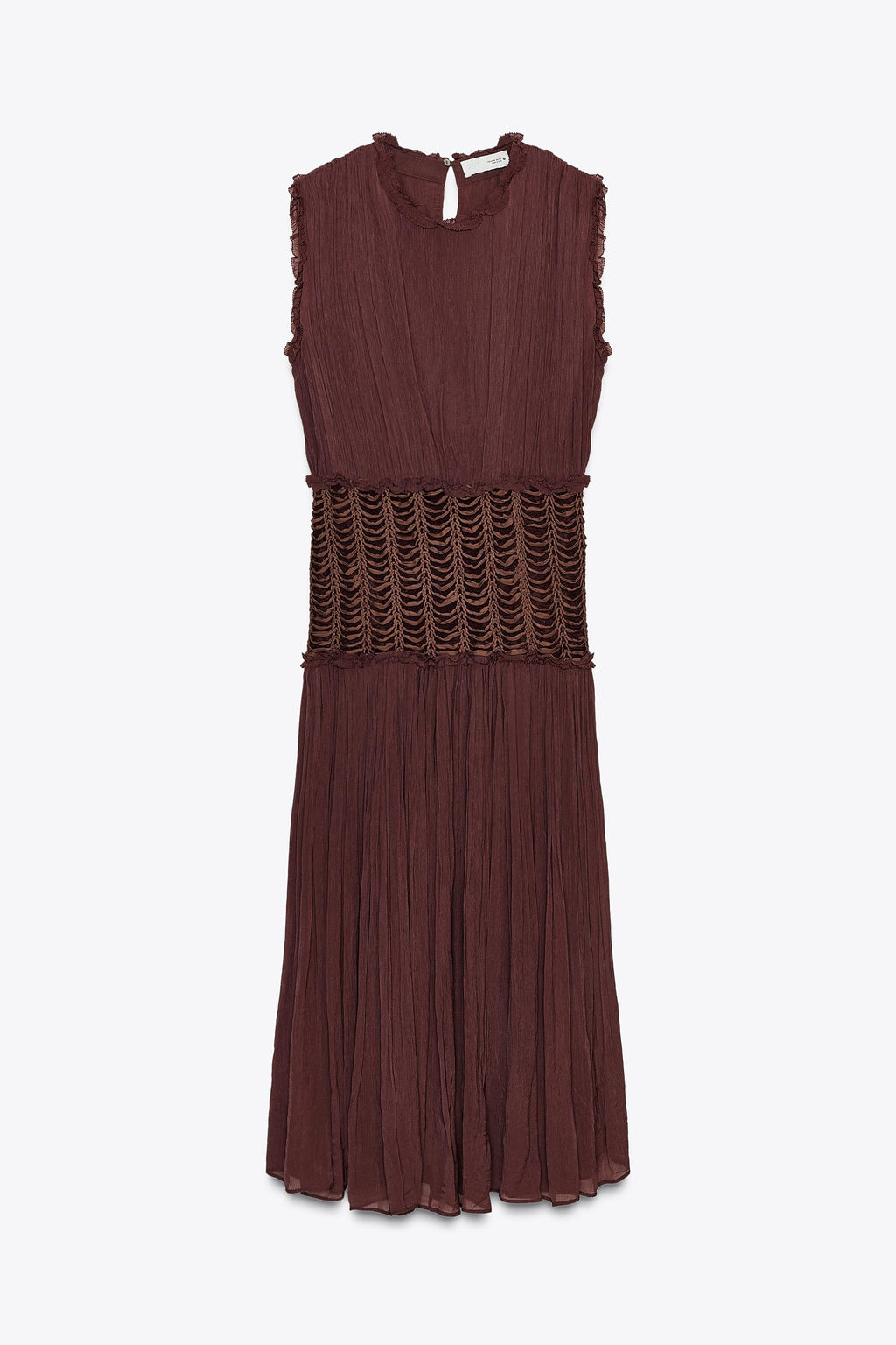 ZW COLLECTION EMBROIDERED WAIST DRESS - Zara фото 14