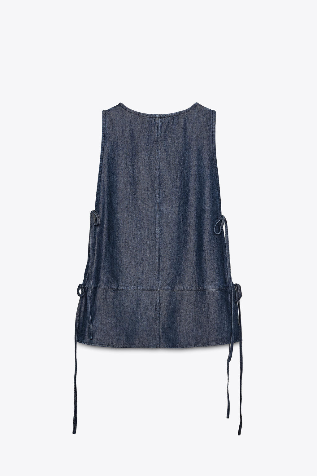 ZW COLLECTION DENIM TIE TOP - Zara фото 14