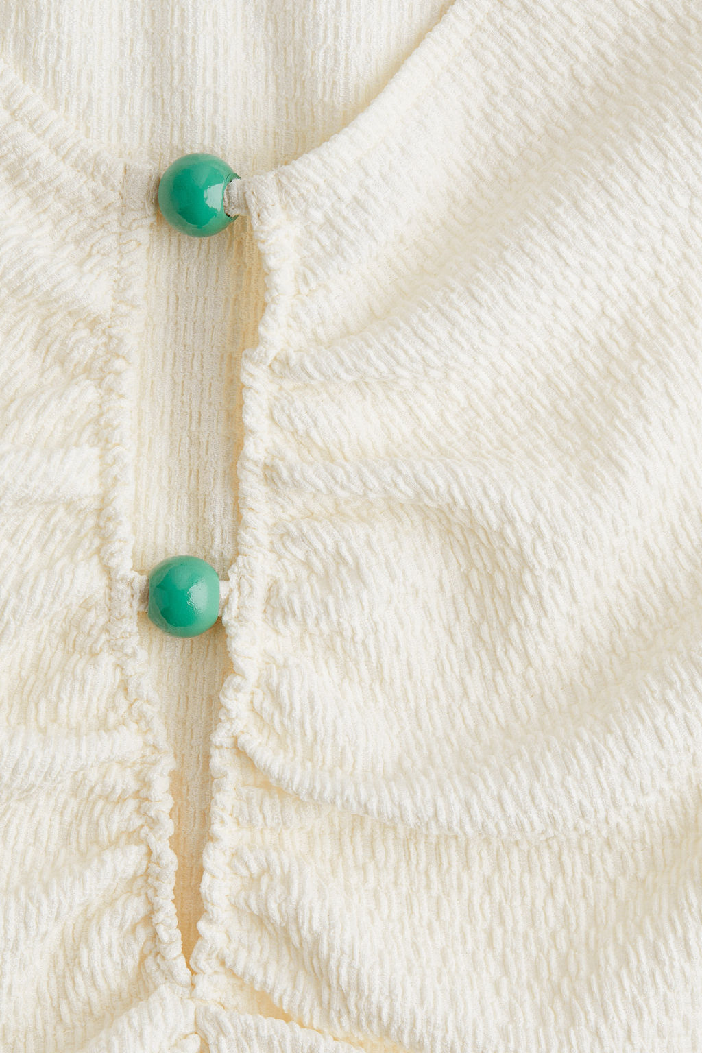 Top fruncido con cuentas decorativas - H&m фото 4