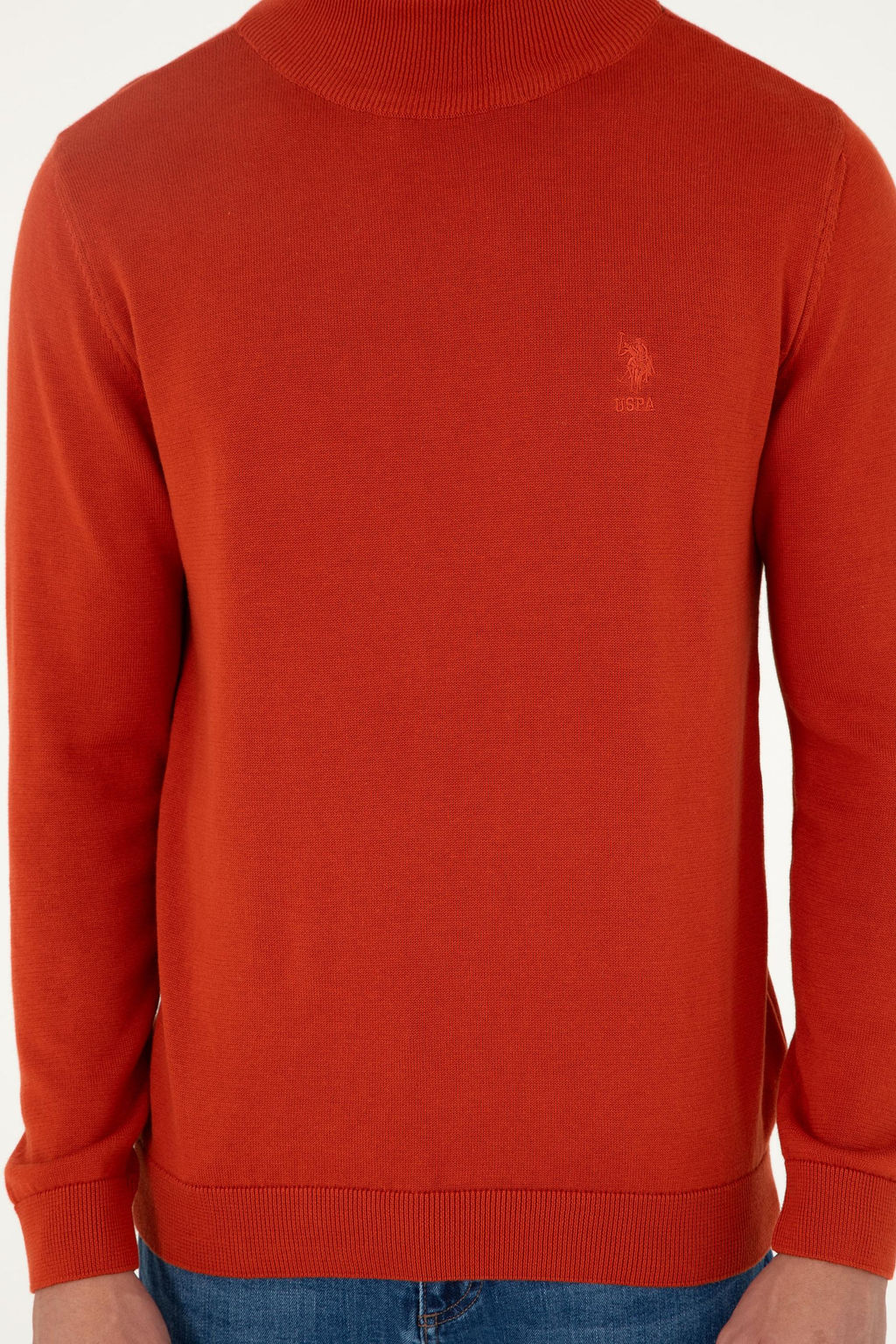 Мужской базовый свитер с плиткой Неожиданная скидка в корзине - U.s. polo assn фото 6