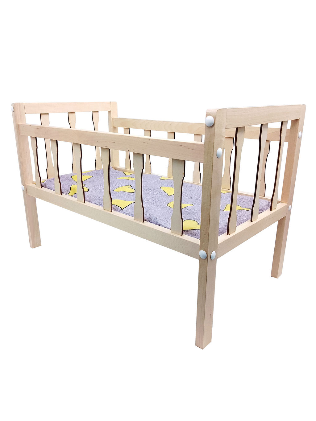 Кроватка с матрасом для куклы. длина 53 см. арт.9887