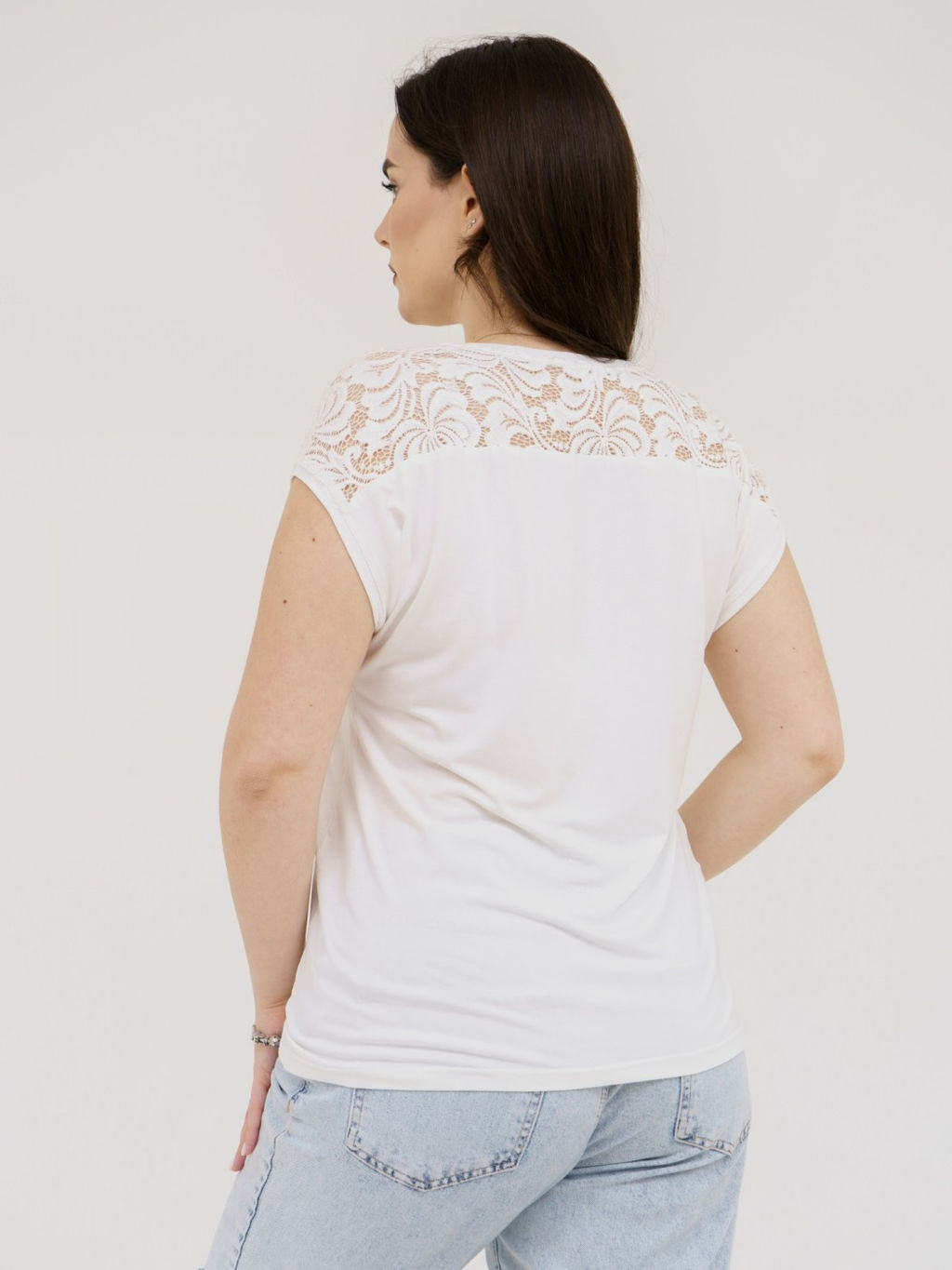 Футболка Кимоно-кружево Вискоза 95%, лайкра 5% - Ивассорти фото 17