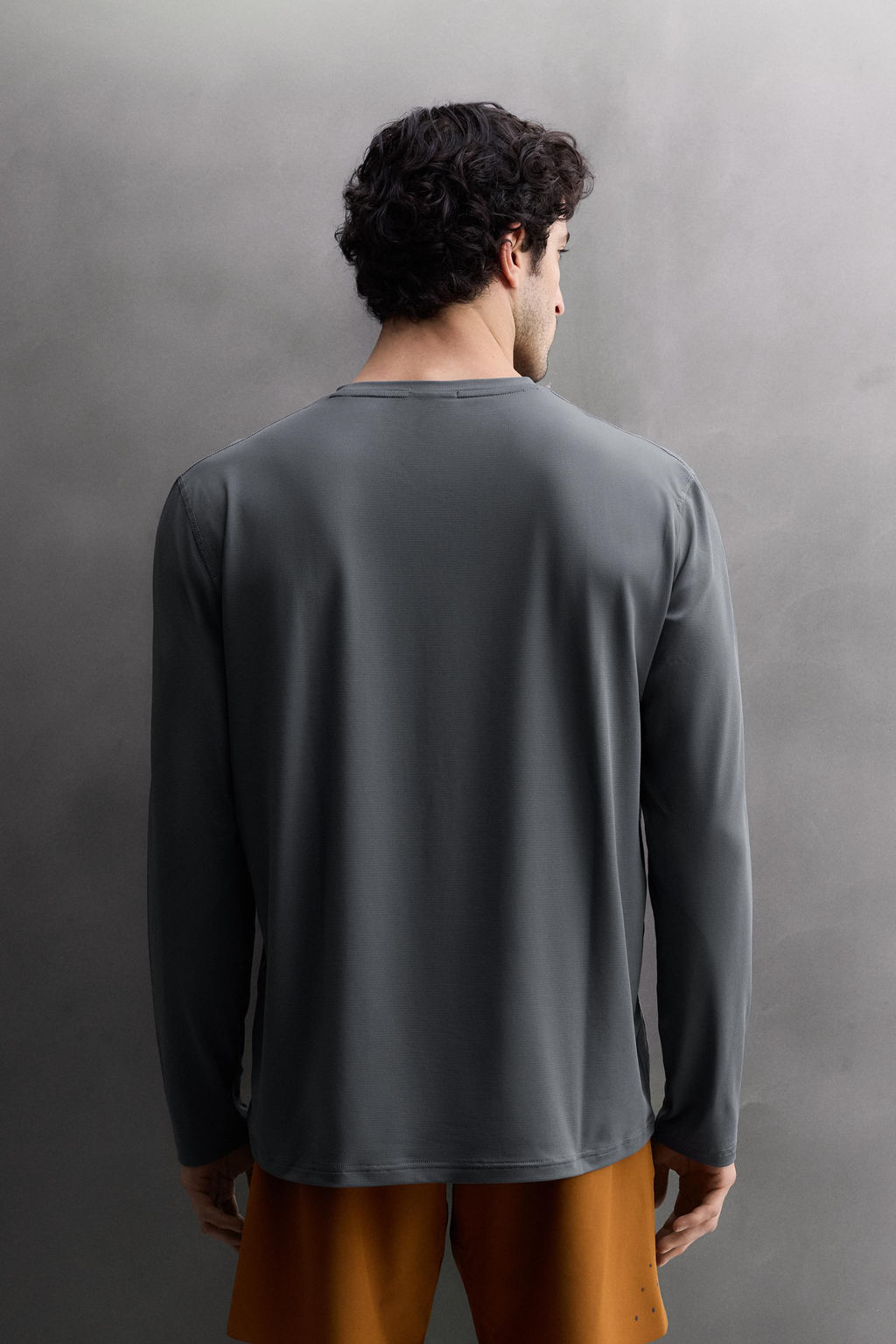 CAMISETA T?CNICA B?SICA  MANGA LARGA / Azul / Acero - Zara фото 3