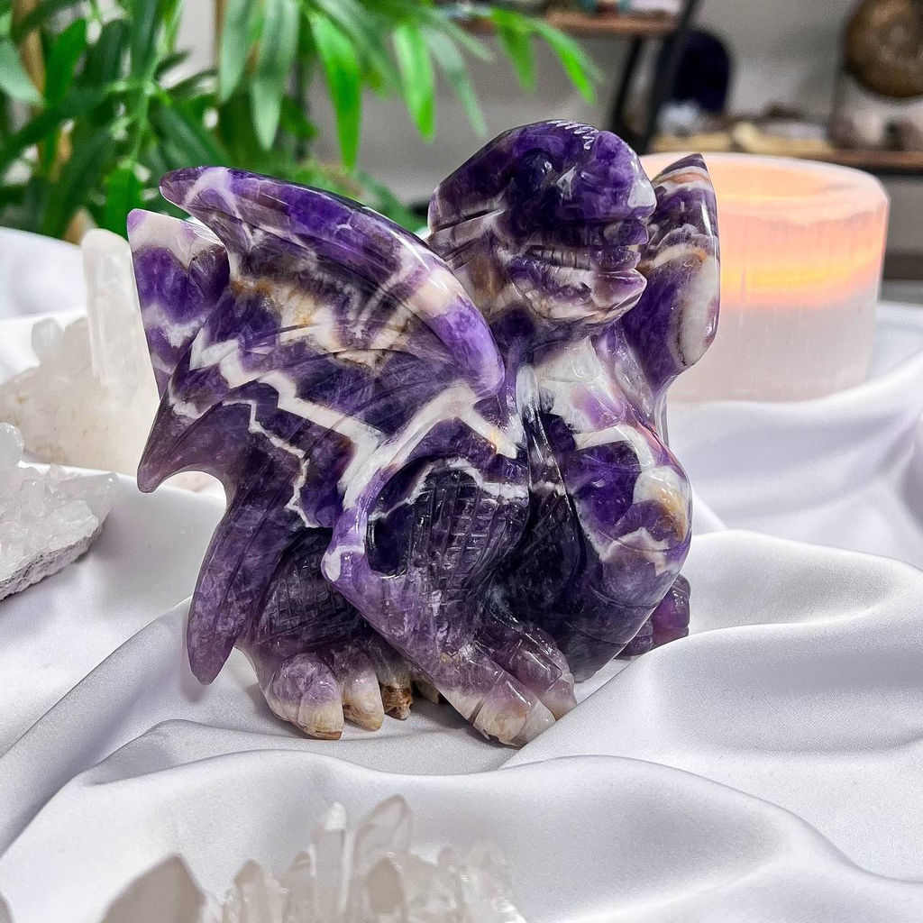 Фигурка резная "Дракон" из Аметиста