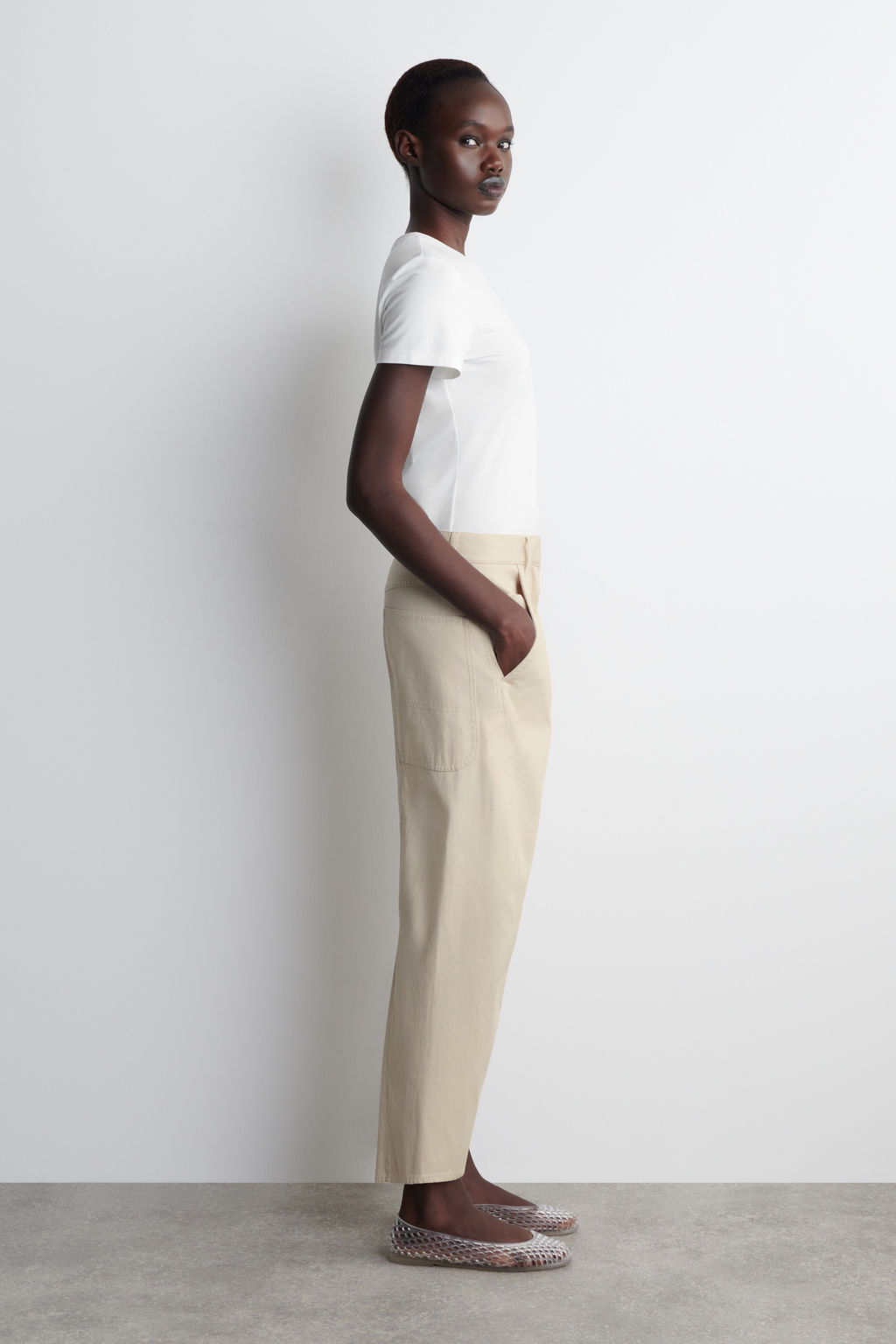 PANTALONES DE ALGOD?N BARREL LEG - H&m фото 4
