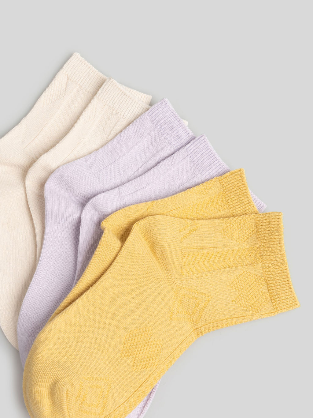 ACOOLA / Носки детские в наборе из 3 пар Ida бежевый  фото 2