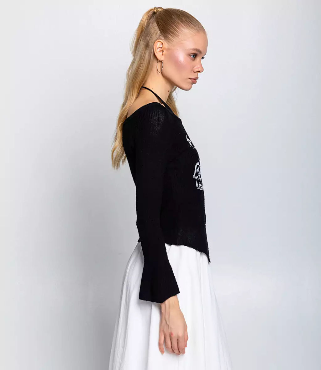 Джемпер #КТ8976, чёрный - Dommod фото 2