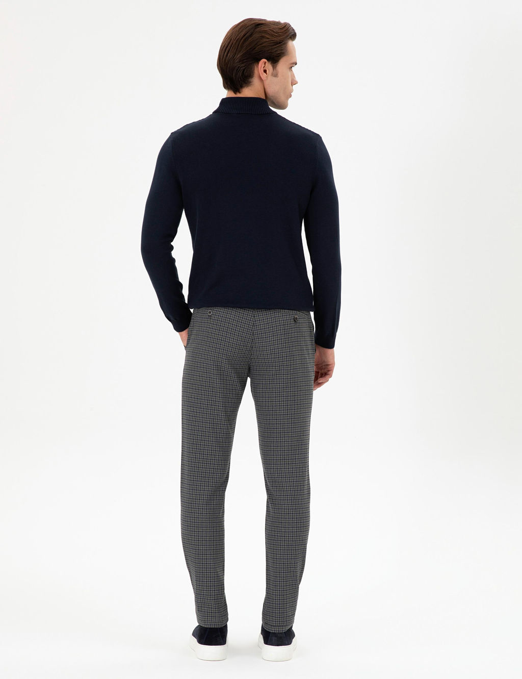 Мужские зеленые брюки из плотной ткани - U.s. polo assn фото 4