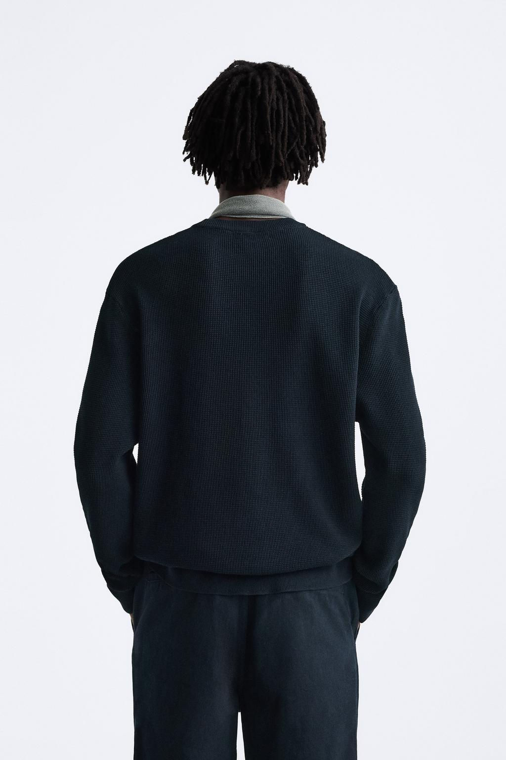 BASIC TEXTURED SWEATER - Zara фото 25