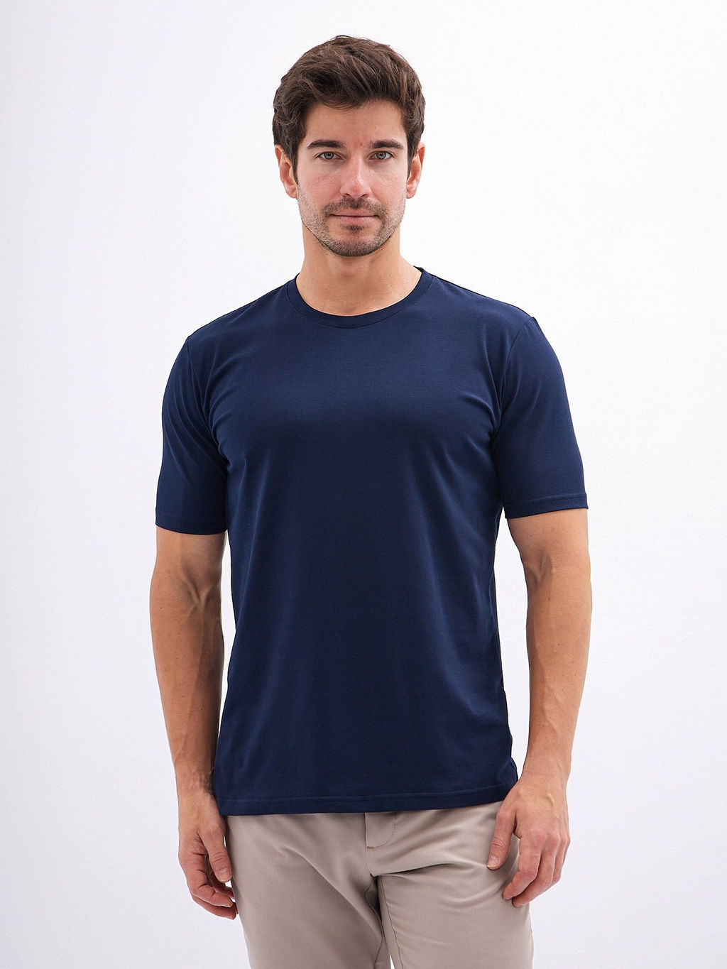 Футболка мужская короткий рукав GREG G145-KO-SA-S5106-N (т.синий)