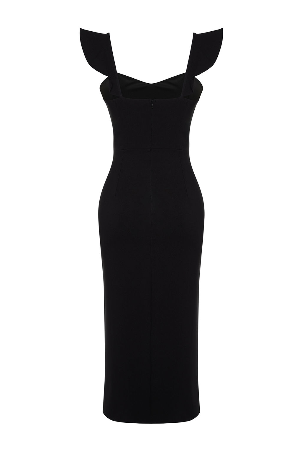 TRENDYOLMILLA Siyah Dokuma Elbise TPRSS24EL00134  фото 8