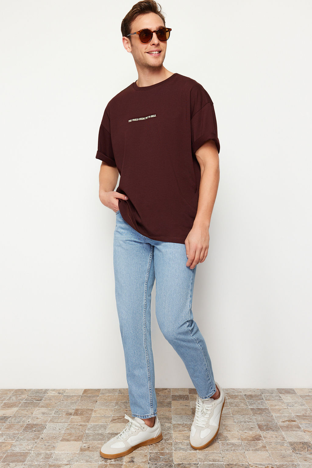 TRENDYOL MAN Antrasit %100 Pamuk Essential Fit Jeans Kot Pantolon TMNAW23JE00104