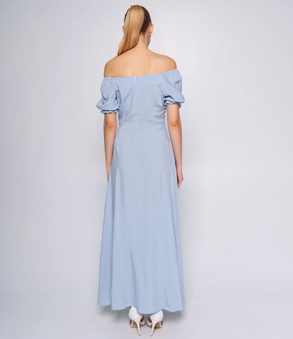 Платье #ОКТ035002, голубой