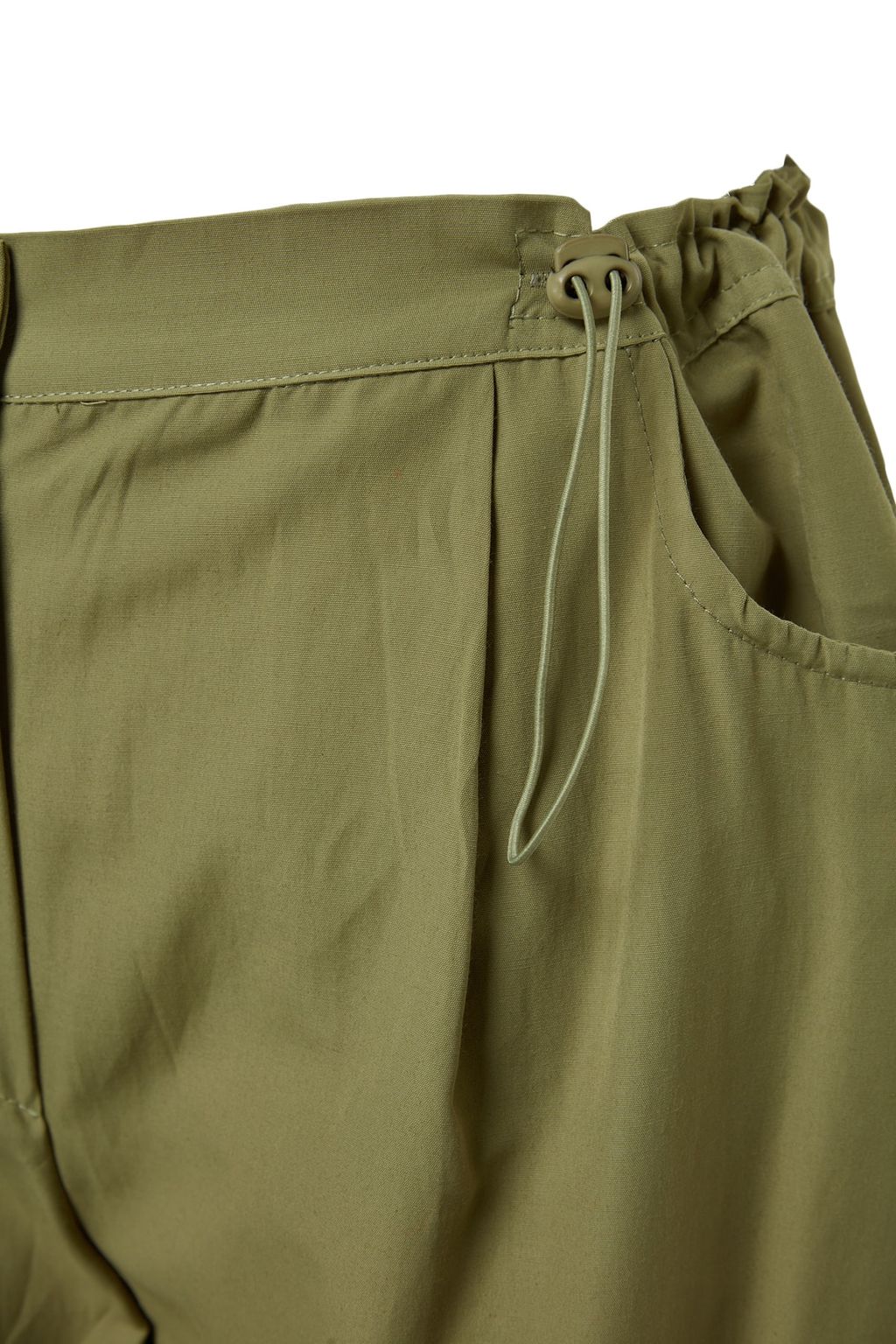 TRENDYOLMILLA Yag Yesili Jogger Normal Bel Pacas? Lastikli Dokuma Pantolon TWOSS23PL00158  фото 13