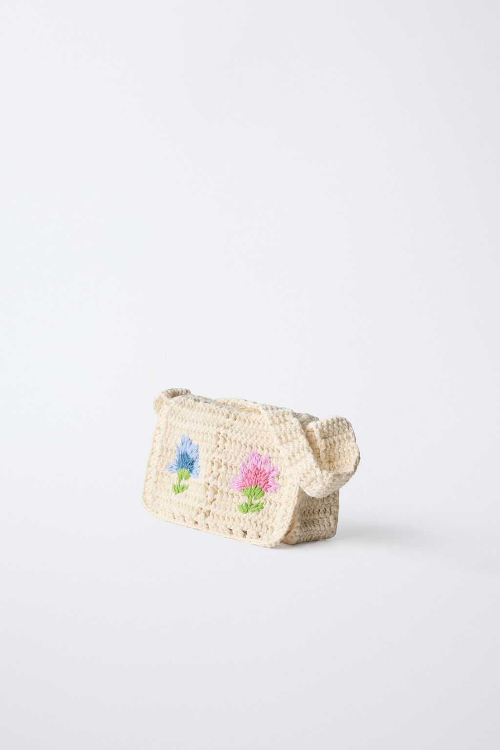 FLORAL CROCHET CROSSBODY BAG - Zara фото 2