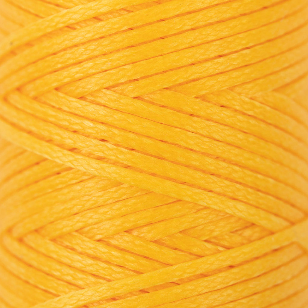 Промысел Нитки вощёные, плоские LC-001 для кожи 0.8 мм 25 м № 009 жёлтый