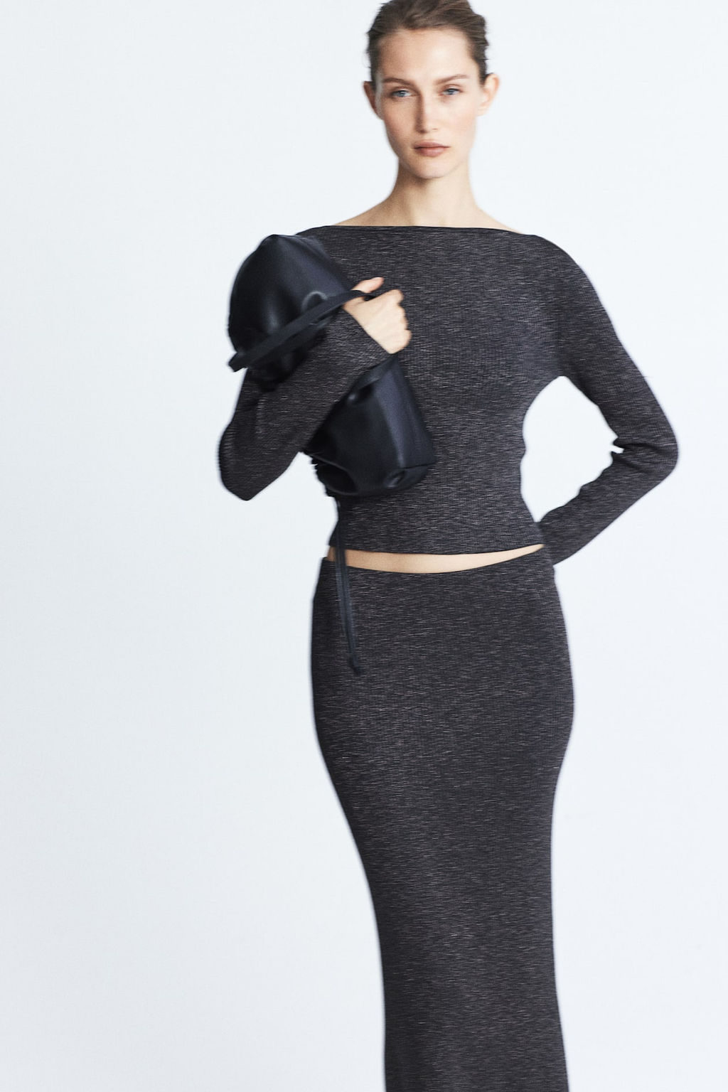 Top brillante con escote barco - H&m фото 2