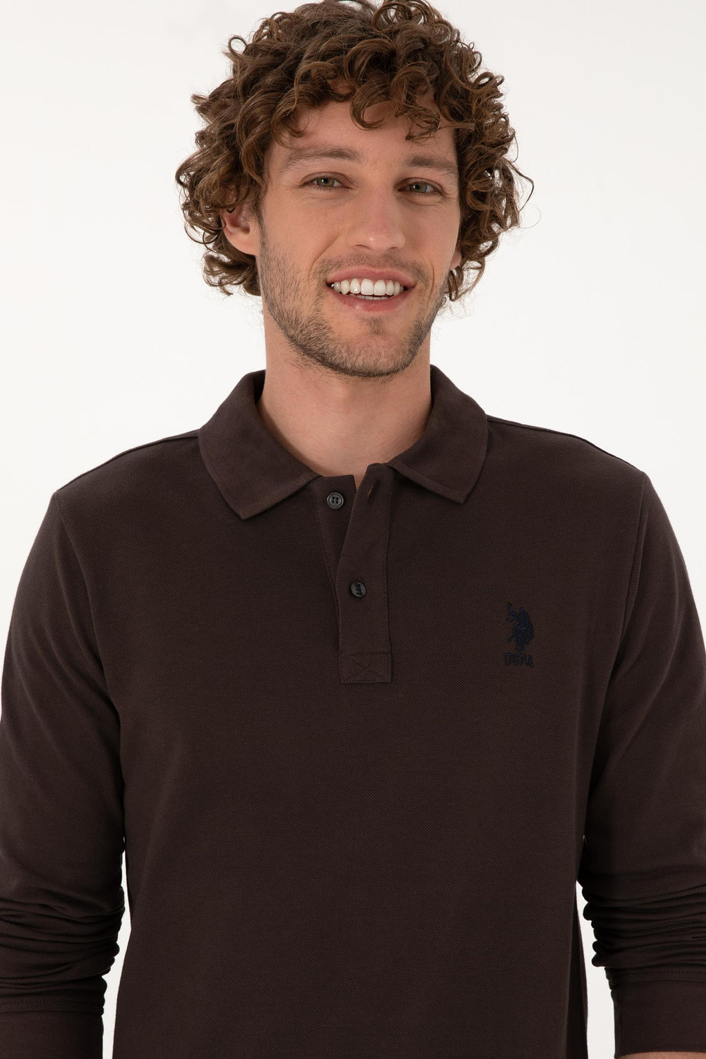 Erkek Koyu Kahverengi Basic Sweatshirt Sepette S_rpriz _ndirim - U.s. polo assn фото 2