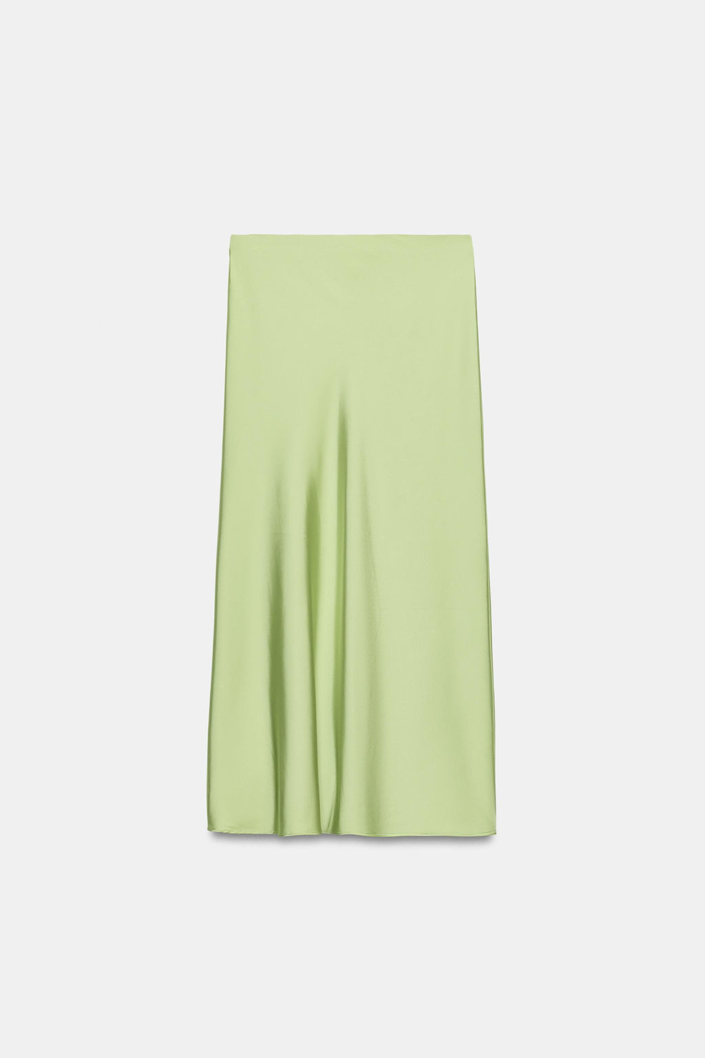 FALDA MIDI SATINADA / Verde manzana - Zara фото 6