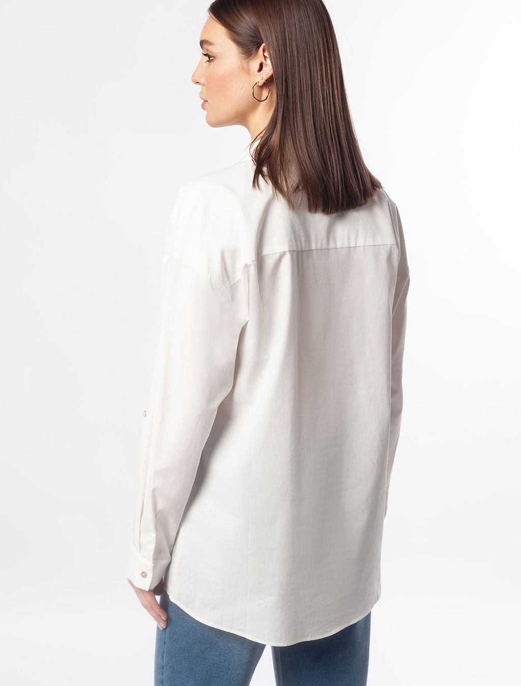 VILATTE / Блузка из хлопка с авторским принтом  фото 4