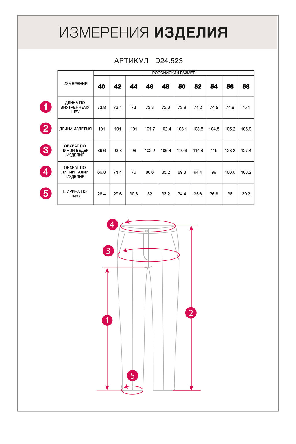 Брюки-дудочки из эластичной поливискозы - Vilatte фото 5