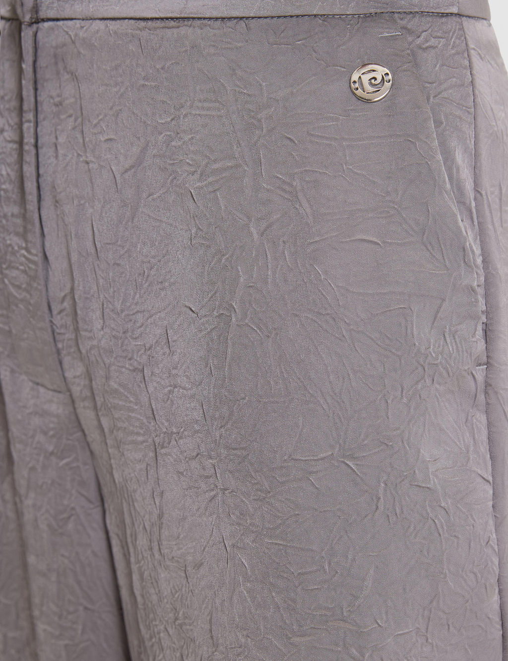A__k Gri Loose Fit Kanvas Pantolon