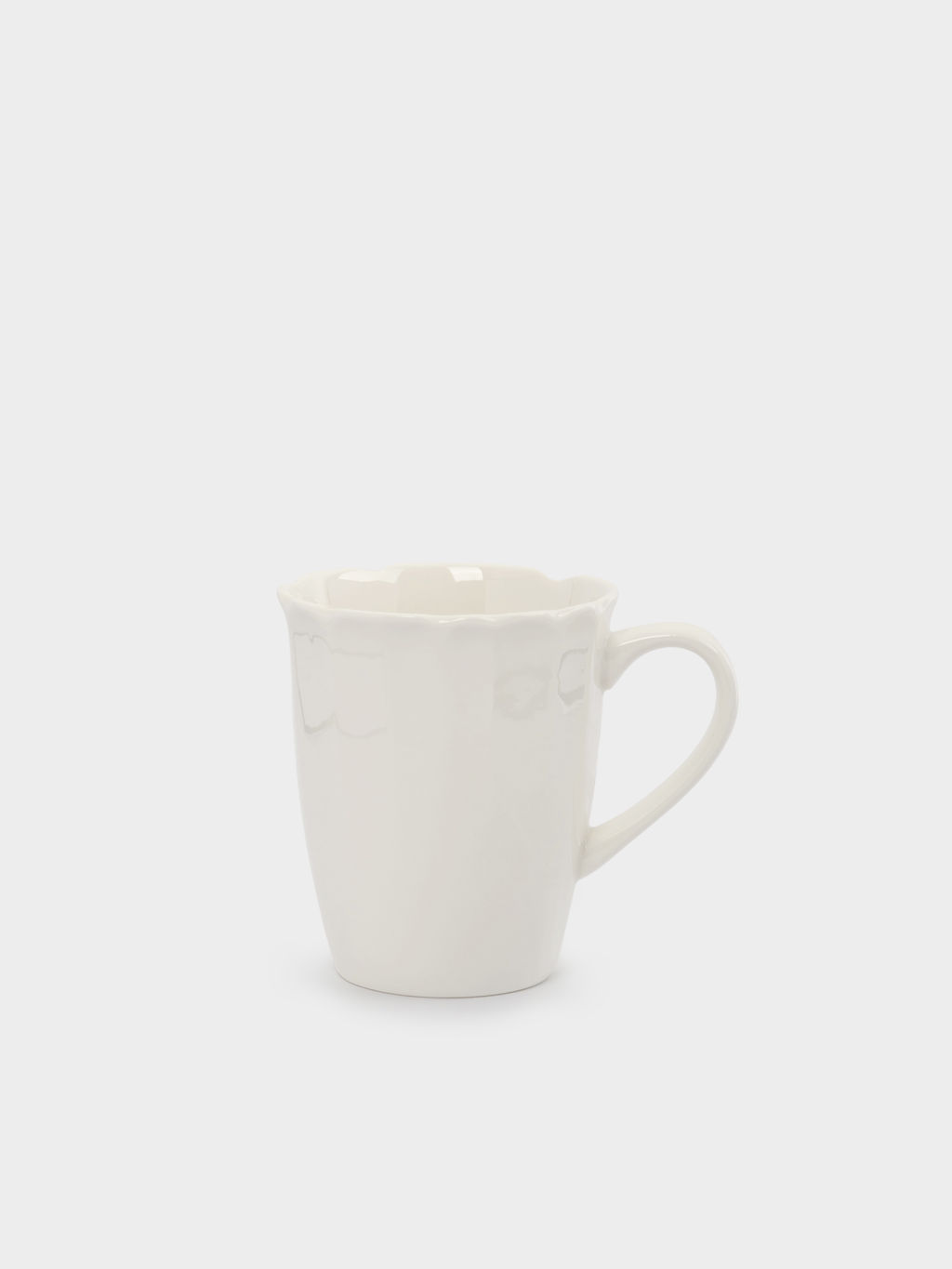 Кружка, 400 мл, фарфор P, белая, Волнистый край, White ocean - Anna lafarg фото 3