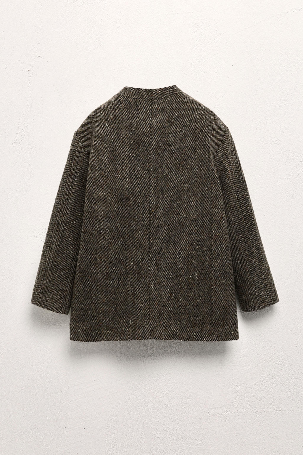 AGES 6-10 / LIMITED EDITION WOOL BLEND STAND COLLAR COAT - Zara фото 2