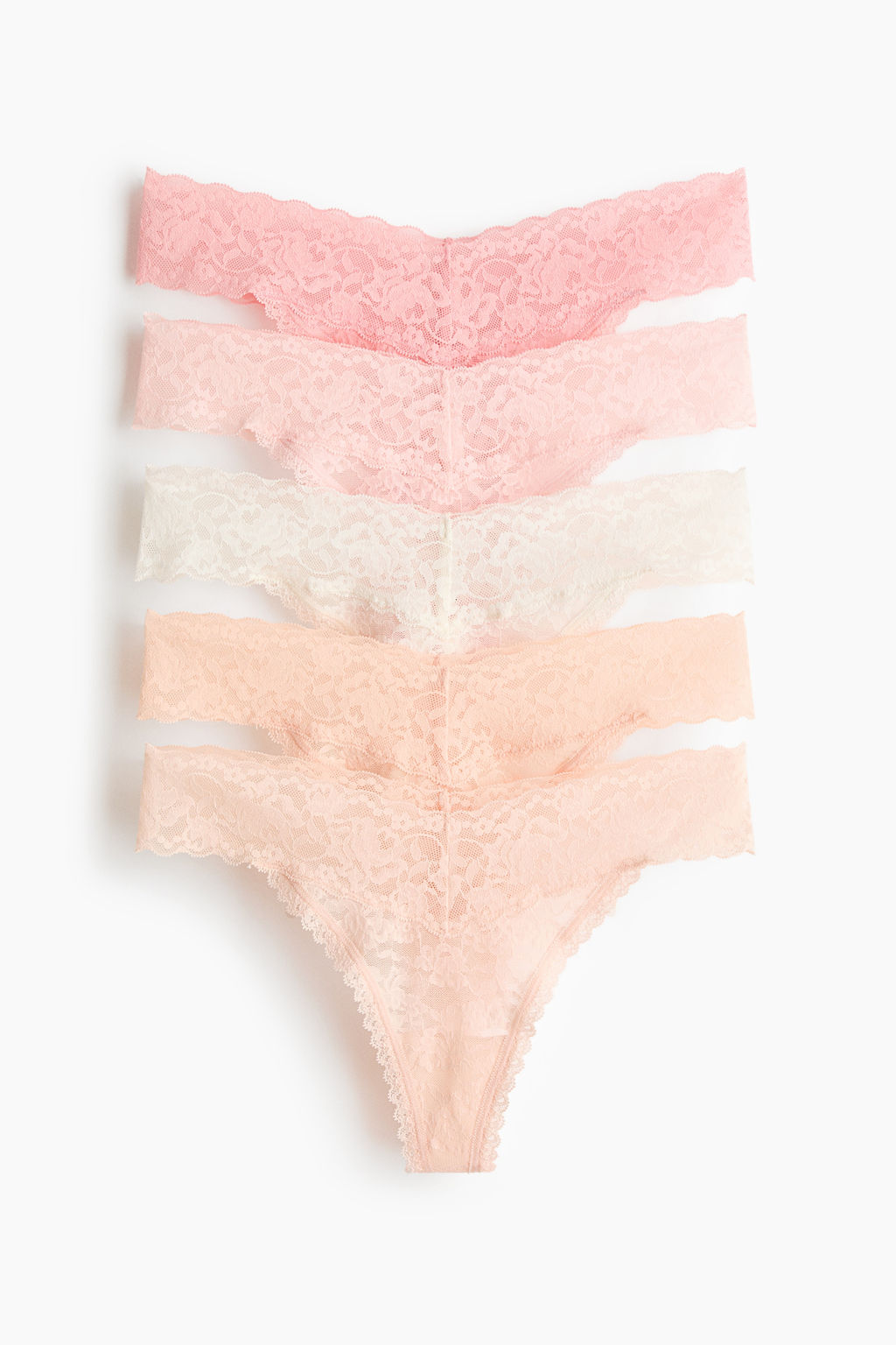 Pack de 5 bragas thong de encaje - H&m фото 3