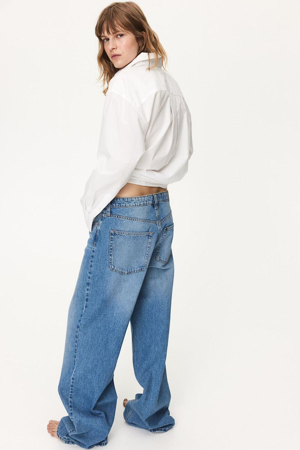 Wide Ultra High Jeans - H&m фото 4