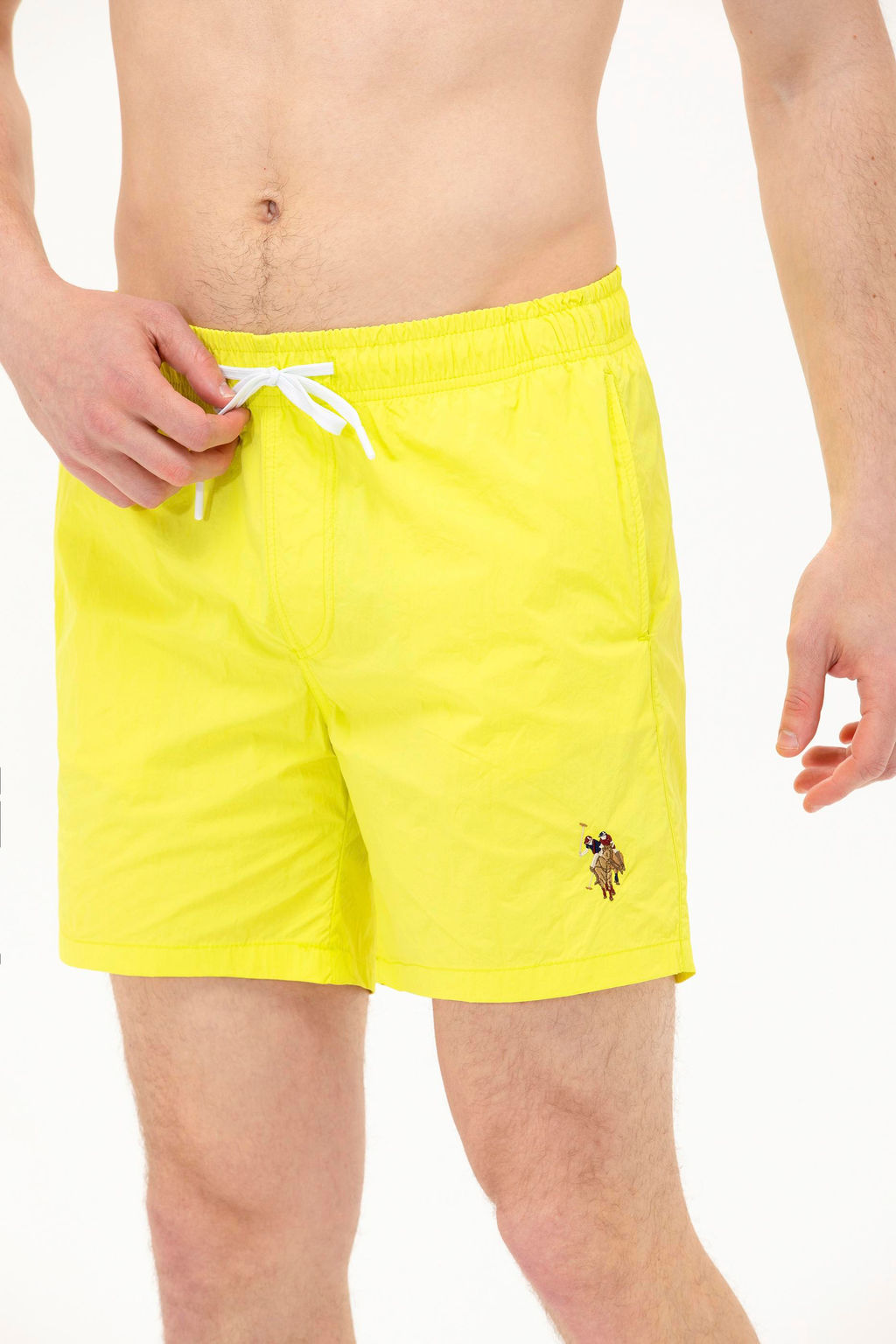 Мужские неоново-желтые морские шорты - U.s. polo assn фото 5