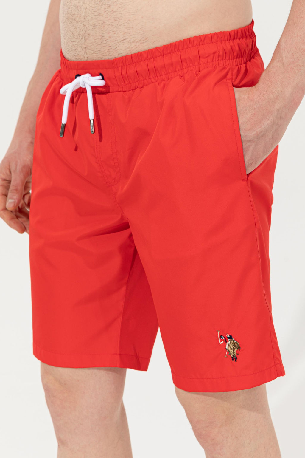 U. S. Polo Assn Мужские красные шорты для плавания - U.s. polo assn фото 14