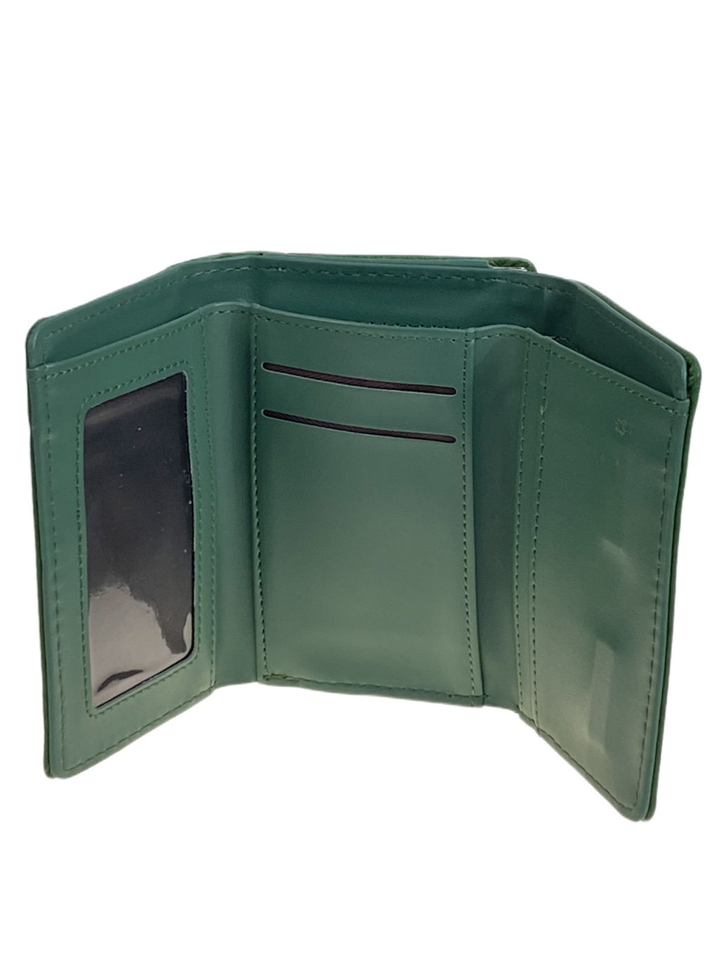 Женский кошелёк из искусственной кожи, цвет зеленый - Greta фото 2