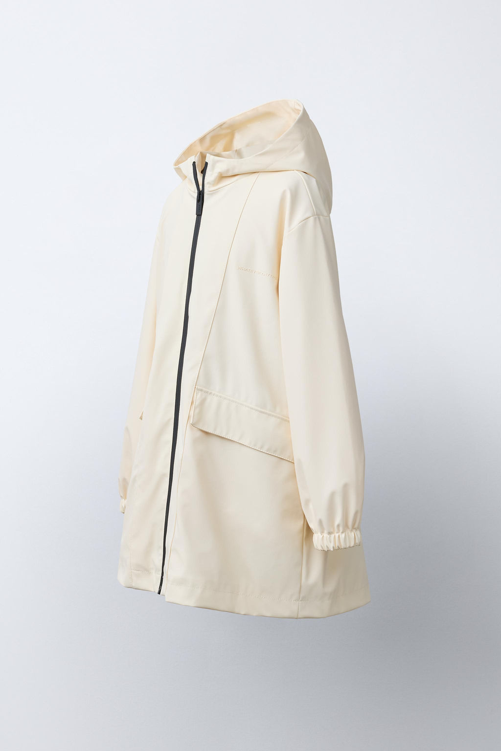 CAZADORA CAPUCHA ENGOMADA WATER REPELLENT / Mantequilla - Zara фото 3