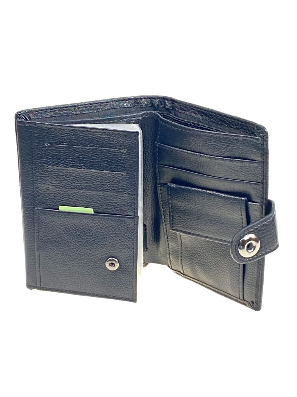 Кошелек-органайзер мужской из натуральной кожи, цвет черный - Greta фото 2