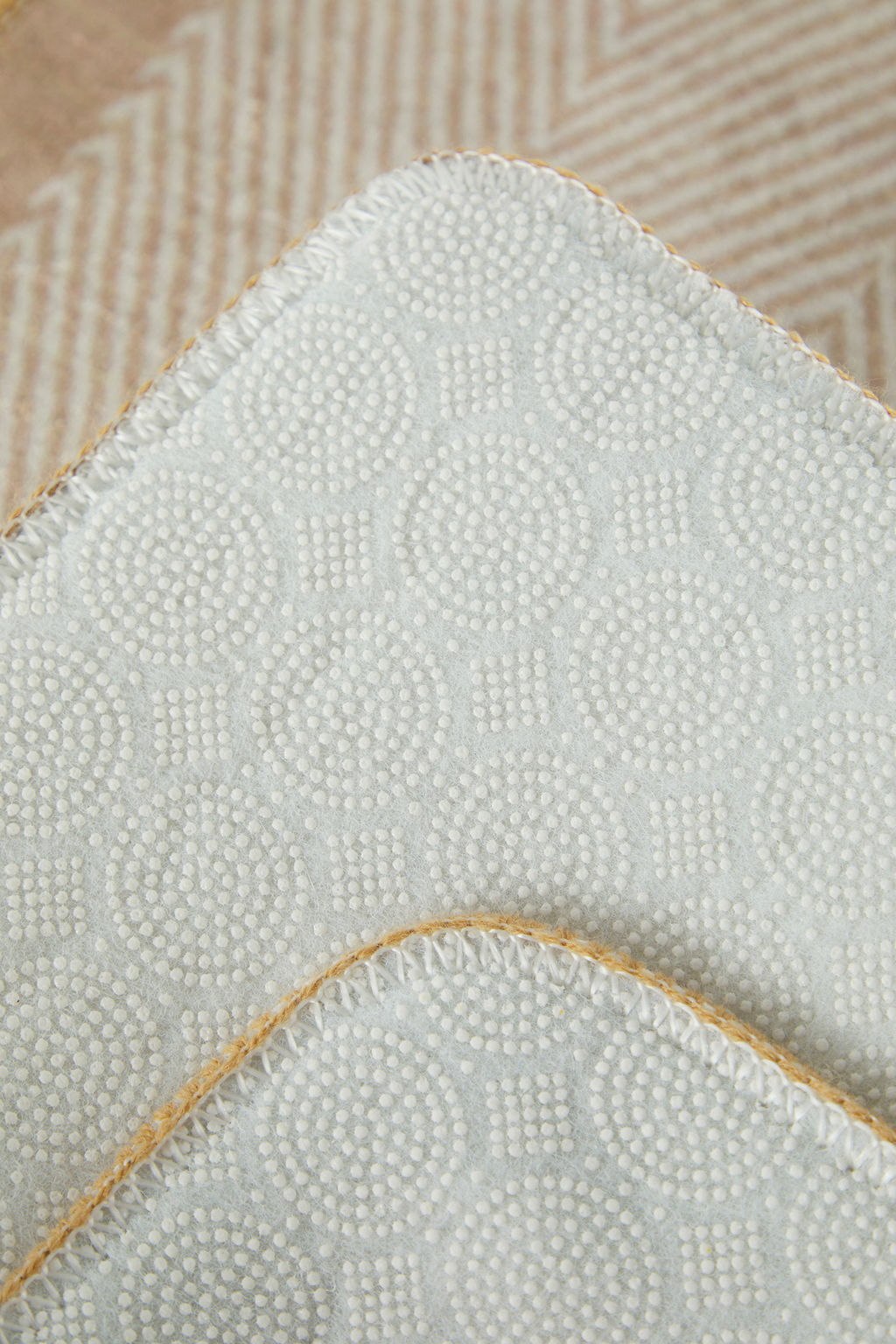 Trendyolmilla Home 2li Bask?l? Kayd?rmaz Tabanl? Banyo Paspas Seti TPHSS25BPS00007  фото 4