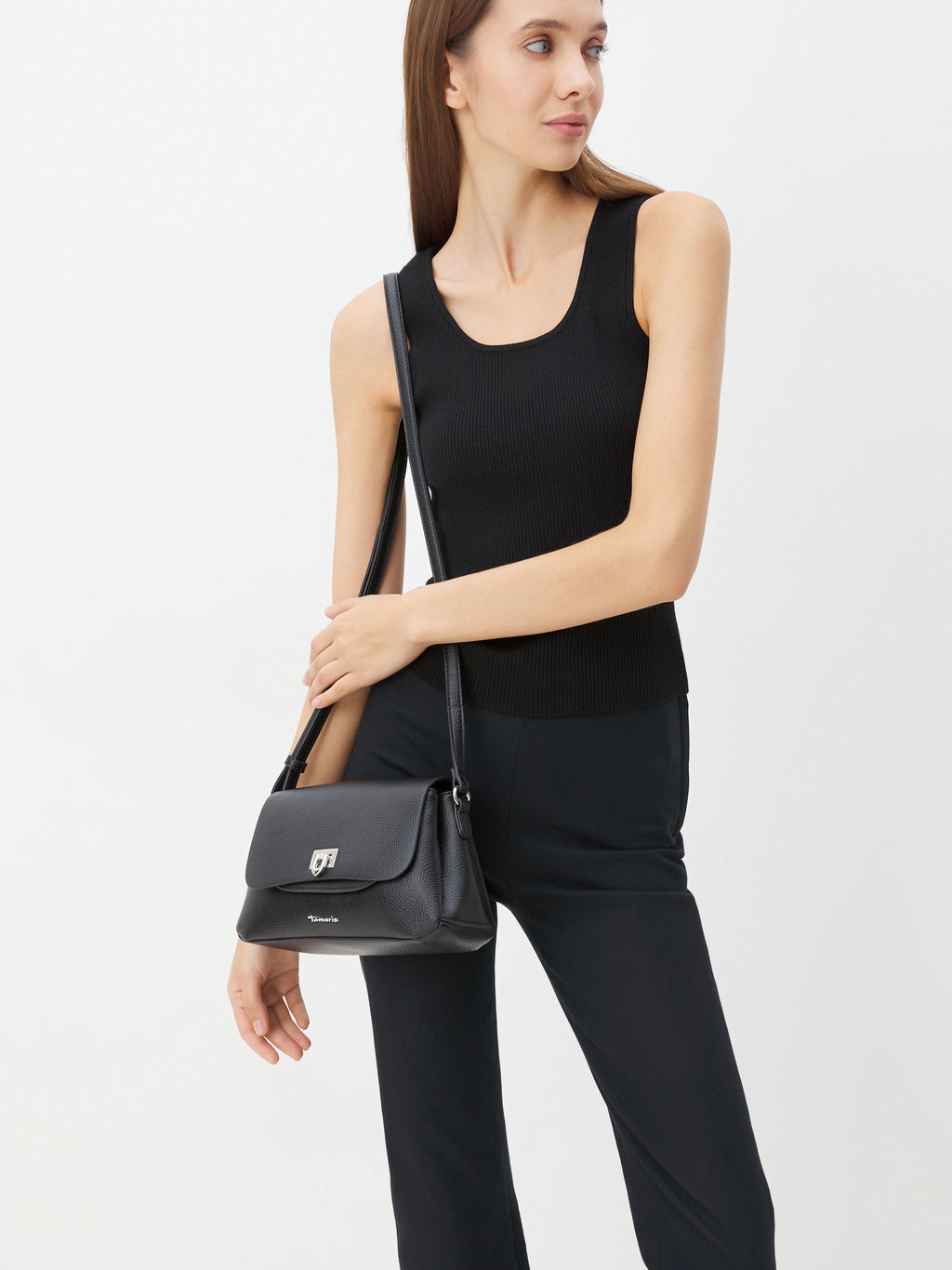 Кросс-боди TAMARIS Carolina Артикул 4370625, черный  фото 2