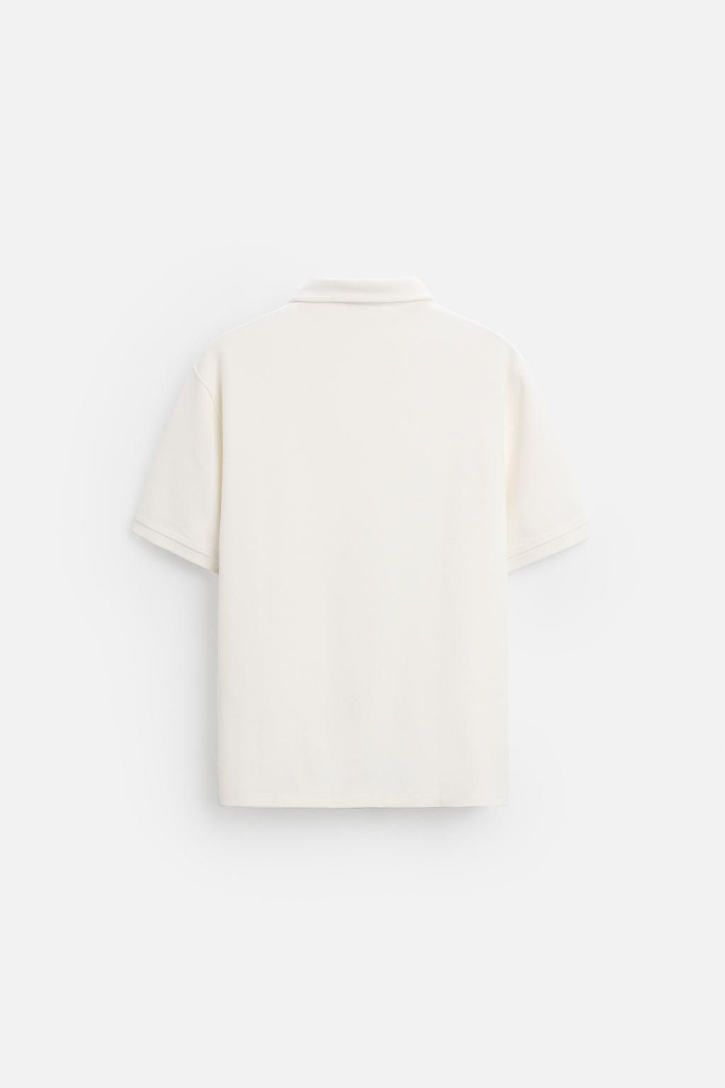 TEXTURED POLO SHIRT - Zara фото 15
