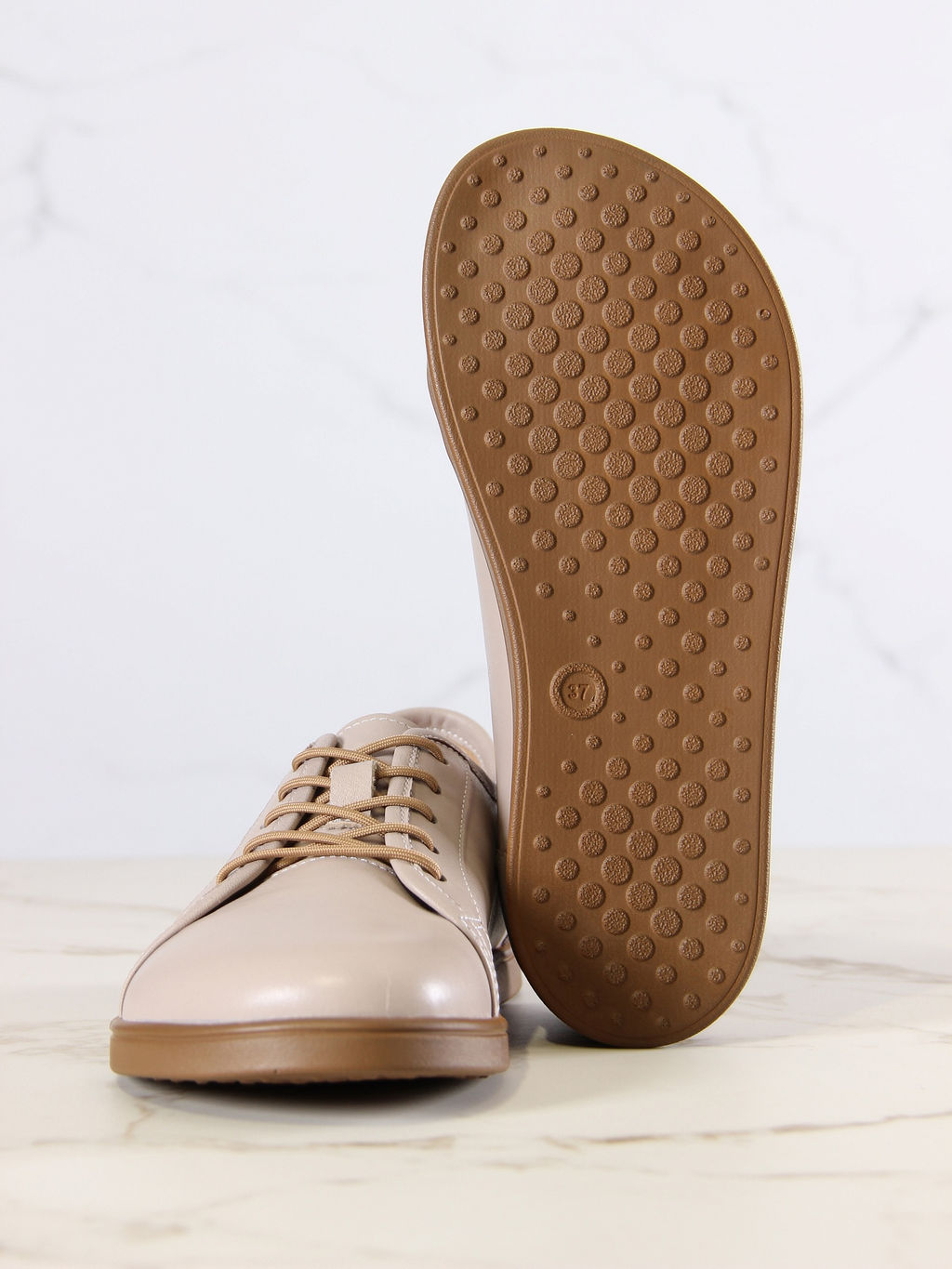 Кеды босоногие кожаные 182.астиbr.Визон стар