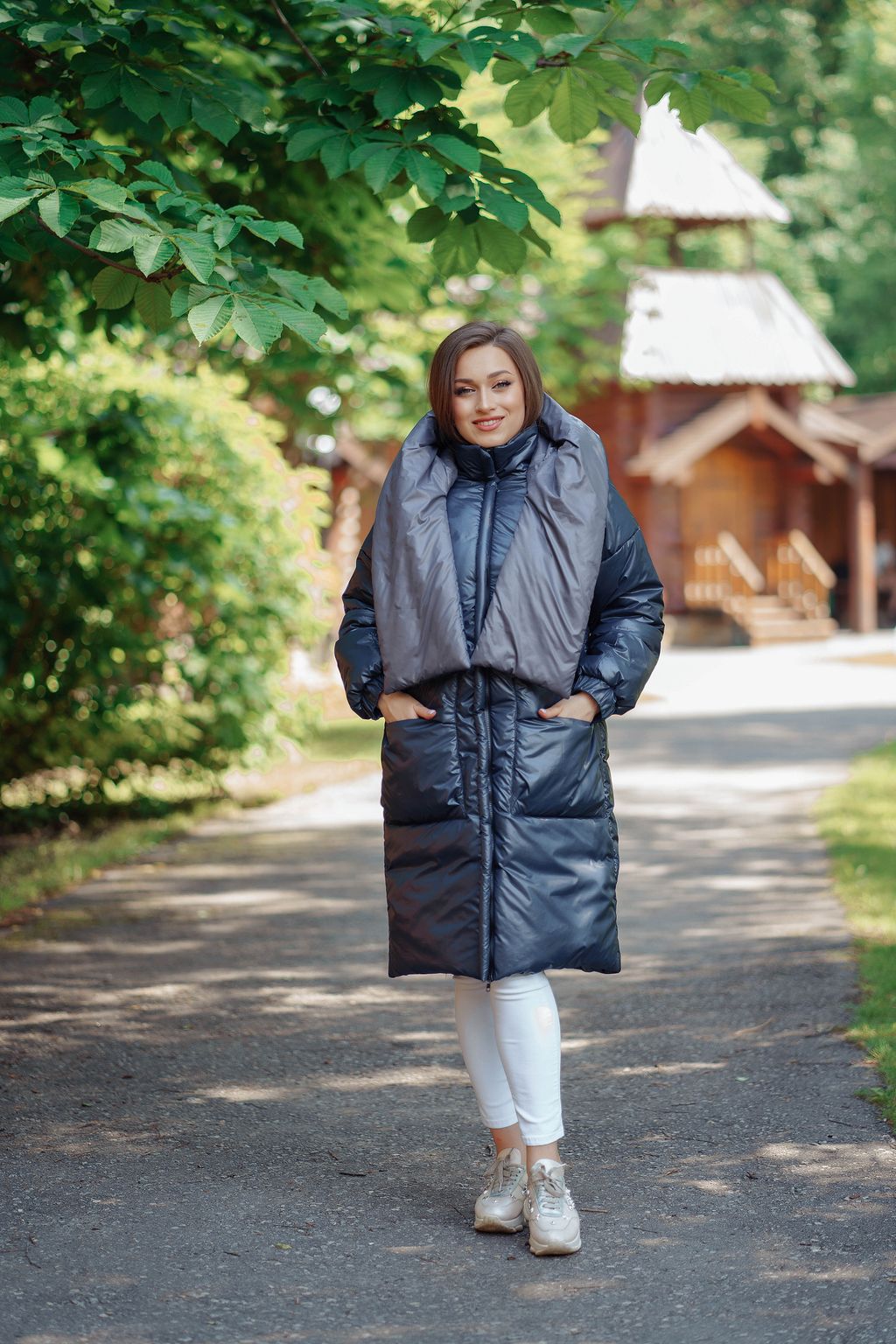 Куртка женская зимняя 22600 (черный/какао) - Kankan фото 14