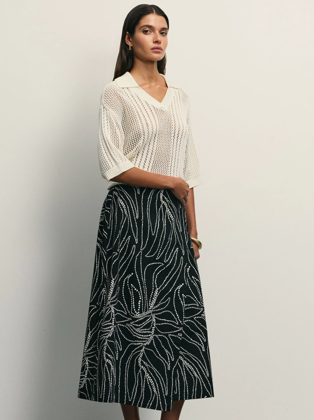 Юбка из хлопка на запах / Zarina  фото 2