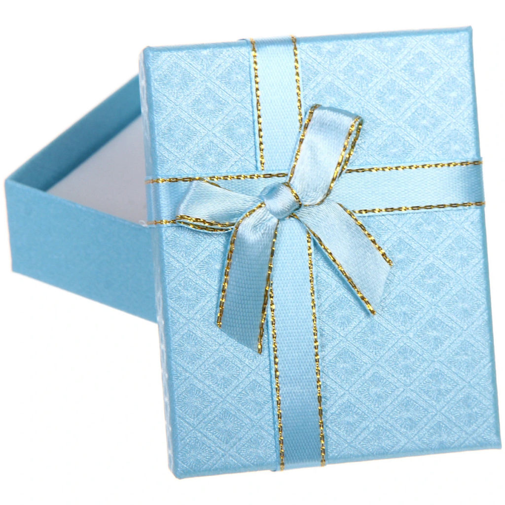 Цена за 4 шт. Коробка подарочная "С любовью" 9*7*3 см, Голубой