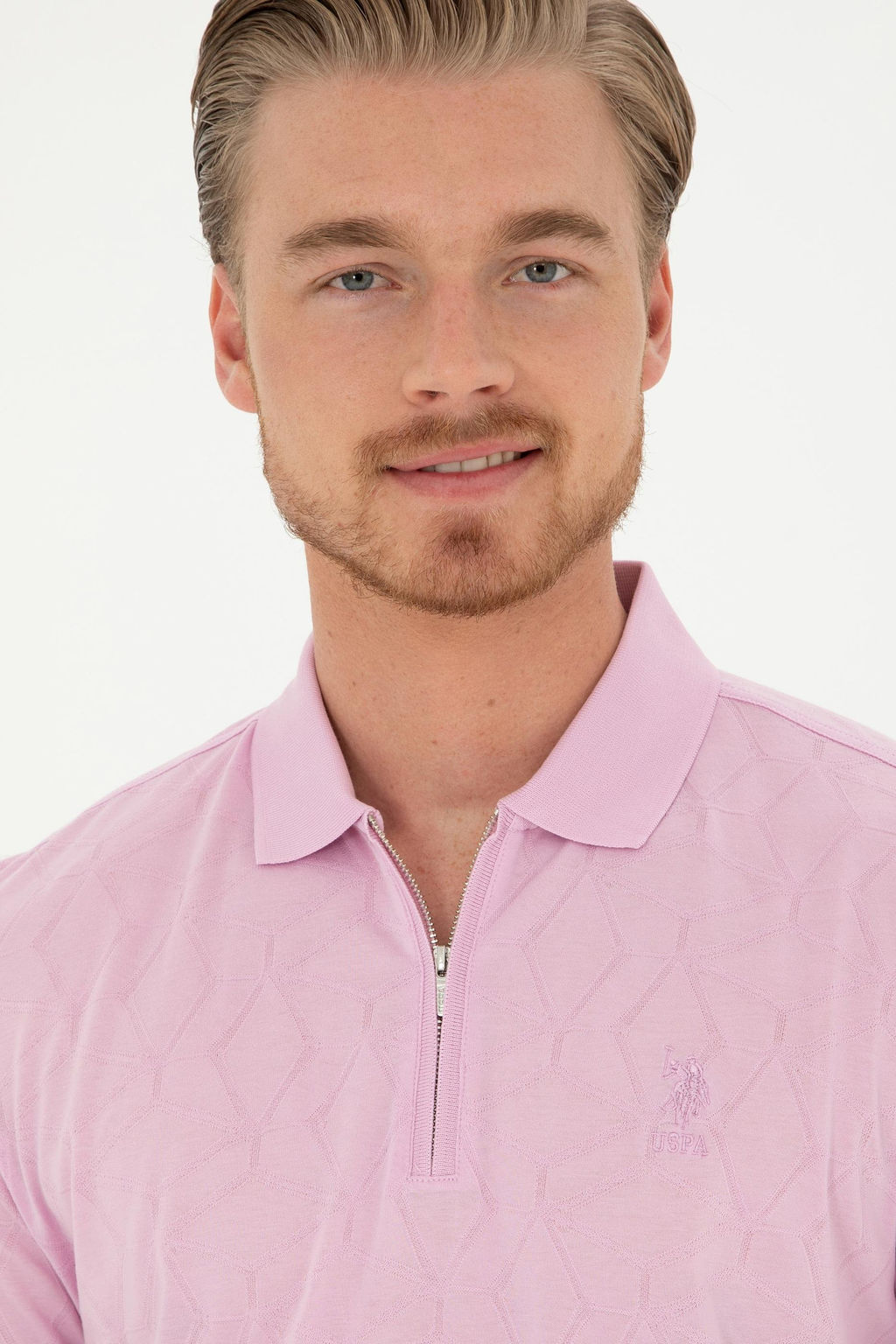 U. S. Polo Assn / Мужская розовая футболка - U.s. polo assn фото 10