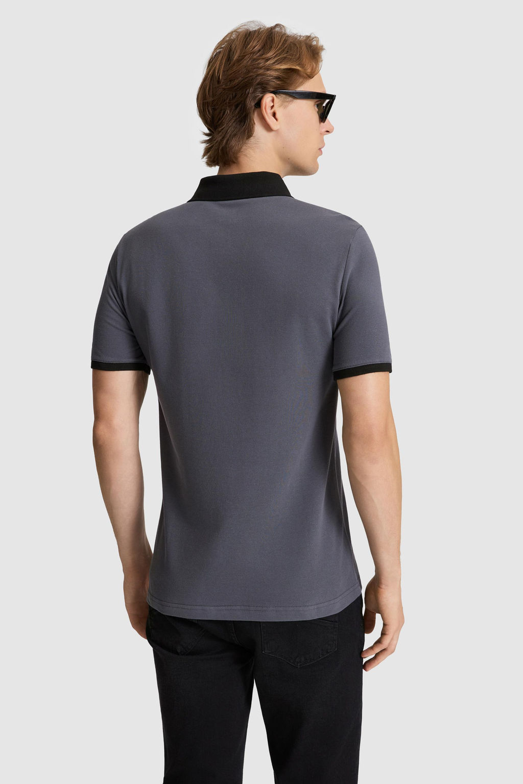 Erkek Antrasit Regular Fit Polo Yaka Basic Ti__rt - U.s. polo assn фото 5