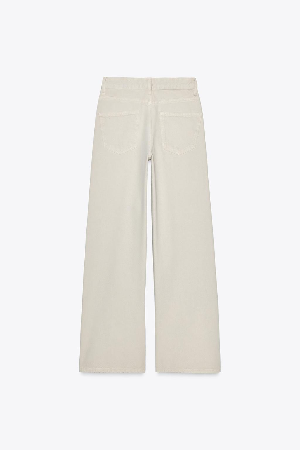 ZW COLLECTION WIDE-LEG MID-RISE JEANS - Zara фото 23