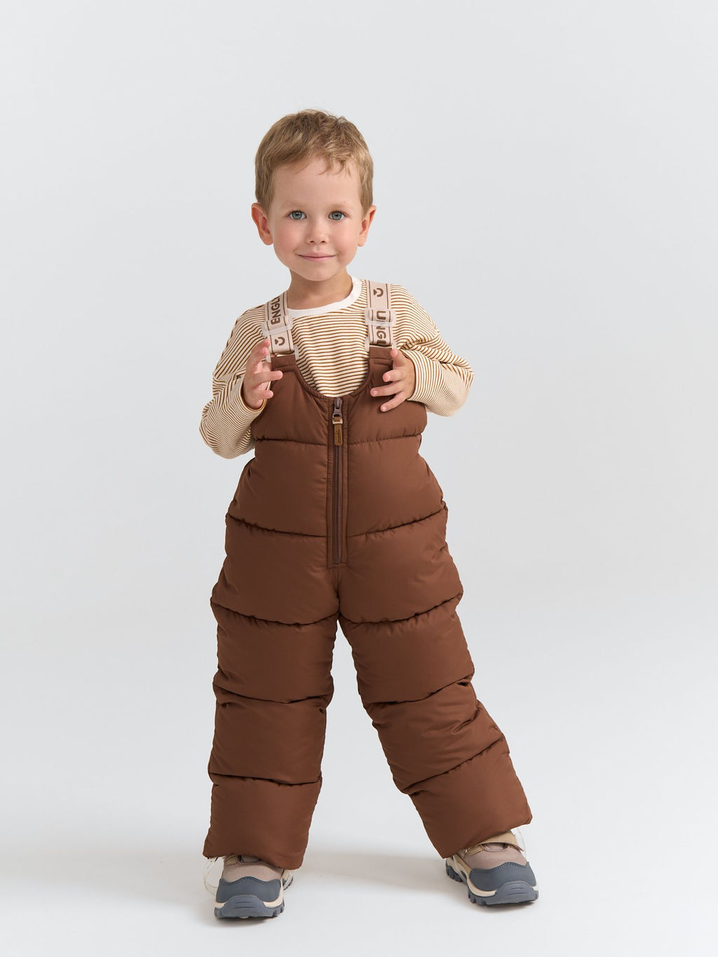 Костюм зимний на пуху Кофе 0+ - Bungly фото 4