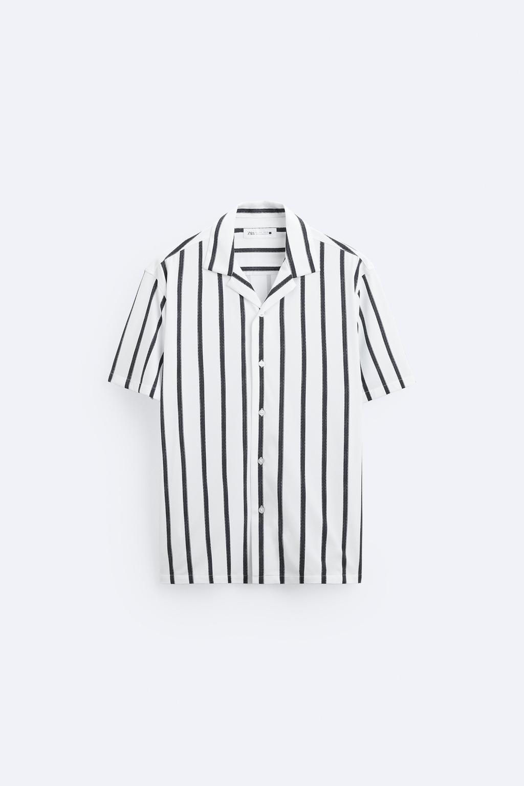 STRIPED STRETCHY SHIRT - Zara фото 6