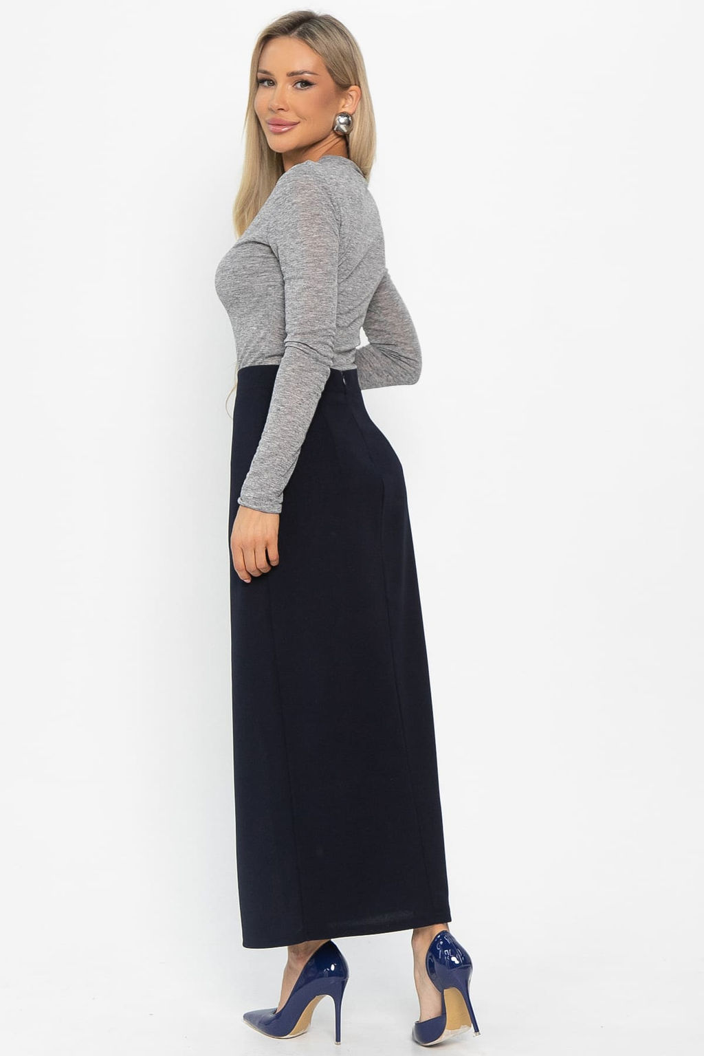 Юбка Асмира (темно-синяя) Ю14884-4М - Lt collection фото 3