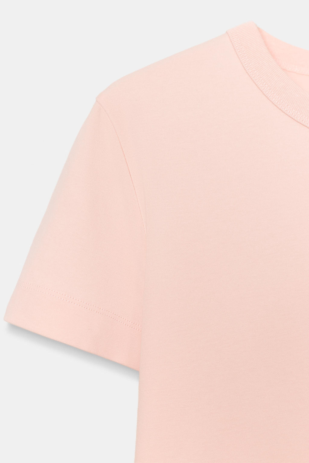 CAMISETA INTERLOCK MANGA CORTA / Rosa pastel - Zara фото 7