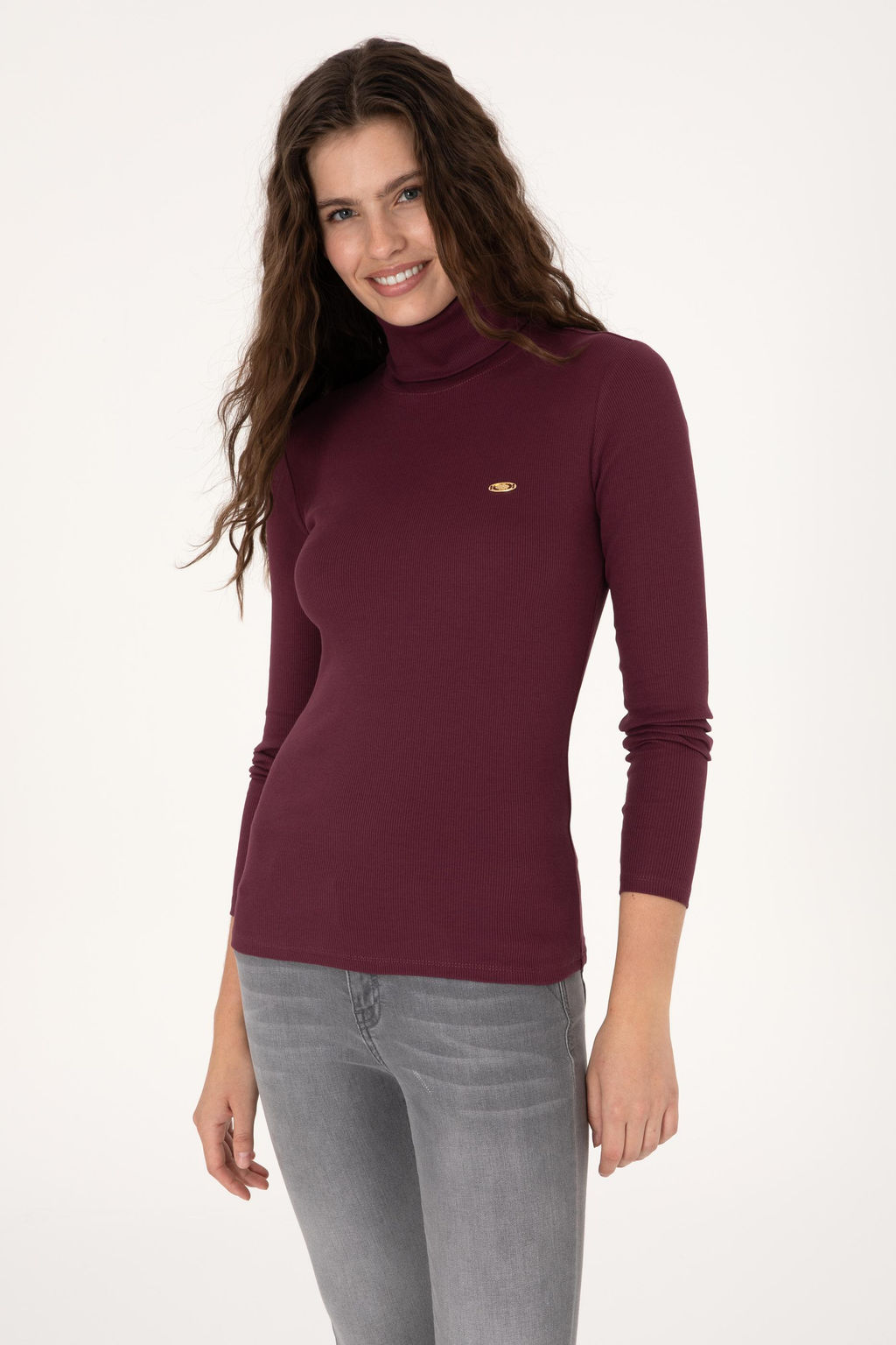 Kad_n Bordo Sweatshirt Sepette S_rpriz _ndirim - U.s. polo assn фото 3